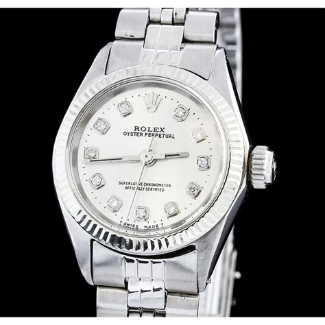 stainless steel womens rolex